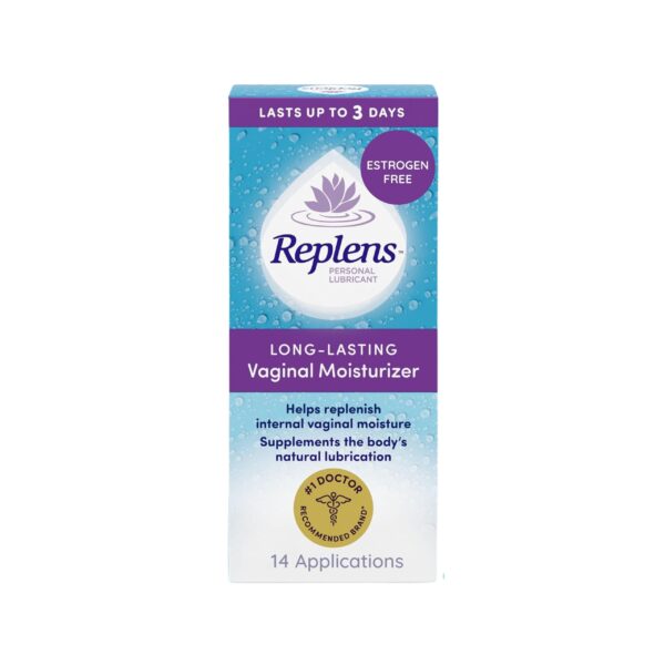 Replens Long Lasting Vaginal Moisturizer, 14 Applications 1.23 oz (Pack of 2)