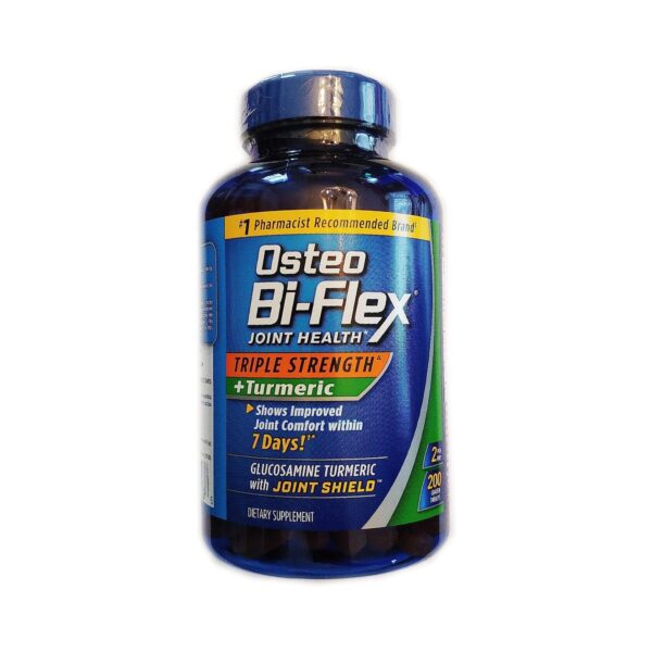 Osteo Bi-Flex, Triple Strength + Turmeric (200 Tablets) - Advanced Joint Support for Men and Women