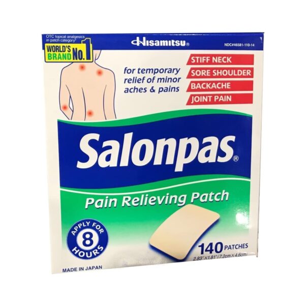 Salonpas Pain Relieving Patch 140-Pack Maximum Strength