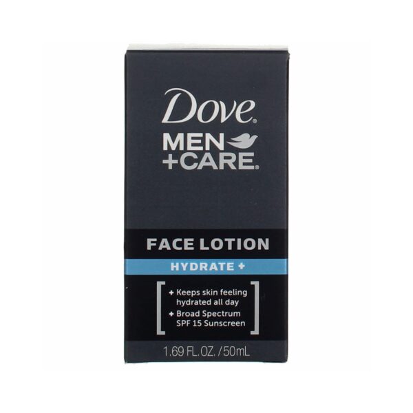 Dove Men+Care Hydrate + SPF 15 Sunscreen Face Lotion - 1.69 Oz (Pack of 3)