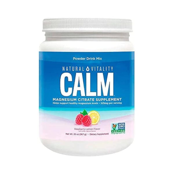 Natural Vitality Calm Magnesium Citrate Powder, 20 Ounces