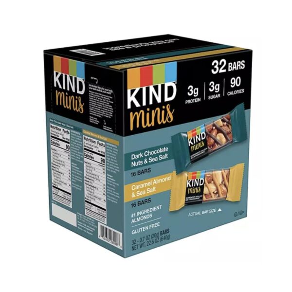 KIND Minis Variety Pack (32 pk. A1) - Irresistible Snacking for Every Craving