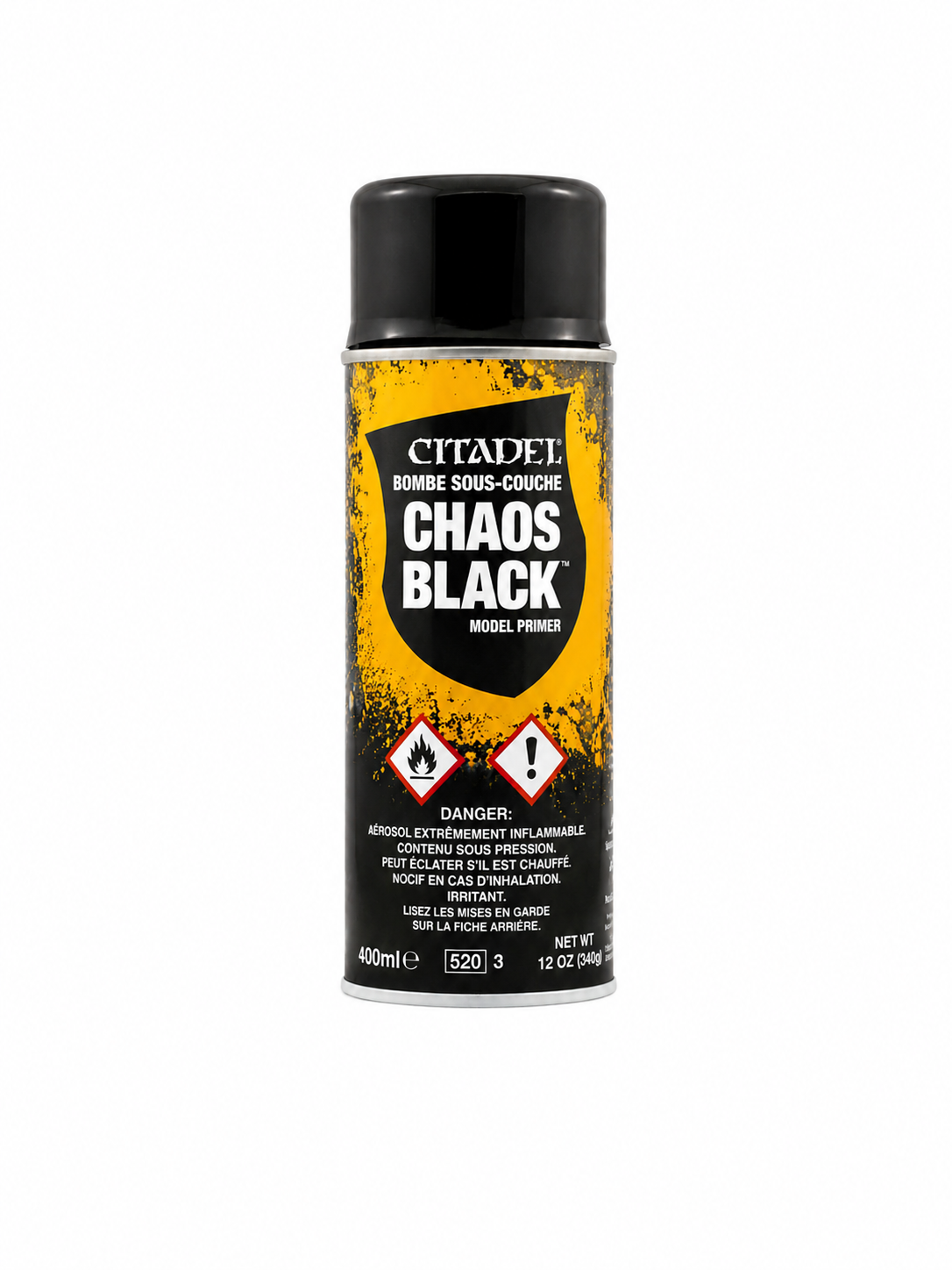 Scale Your Store with Games Workshop Citadel Bombe Sous-Couche – Aérosol Chaos Black