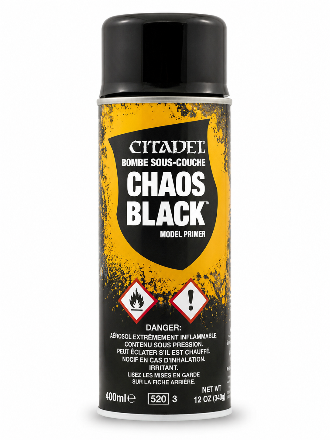 Scale Your Store with Games Workshop Citadel Bombe Sous-Couche – Aérosol Chaos Black