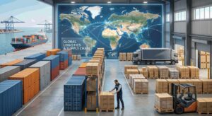 Global product supply chain warehouse logistics USA wholesale distribution