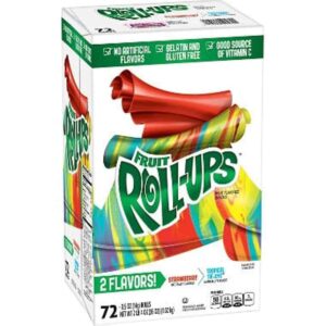 Fruit Roll Ups Blastin' Berry Hot Colors 72 count pack